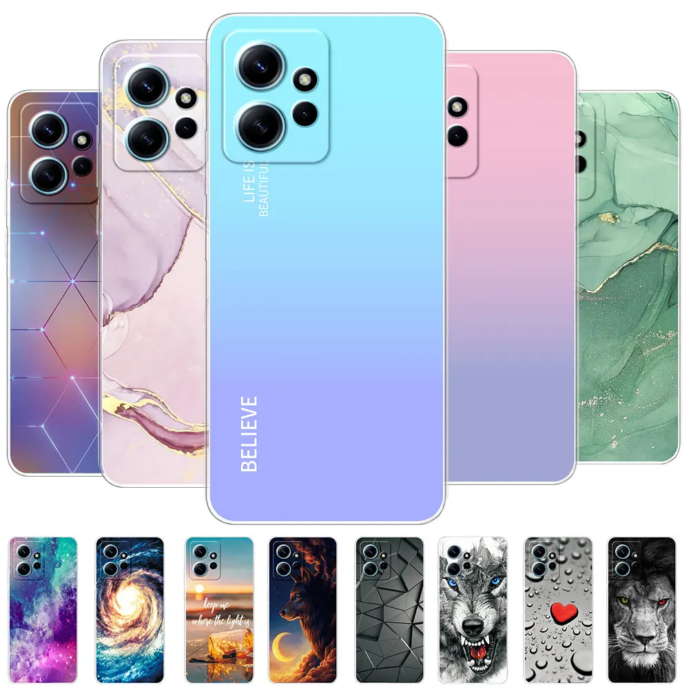 Per Redmi Note 12 4G Custodia Trasparente Paraurti Coque Cover Per Redmi Note 12 5G Custodia Morbida In Silicone Per Xiaomi Redmi Note 12 4G Fundas