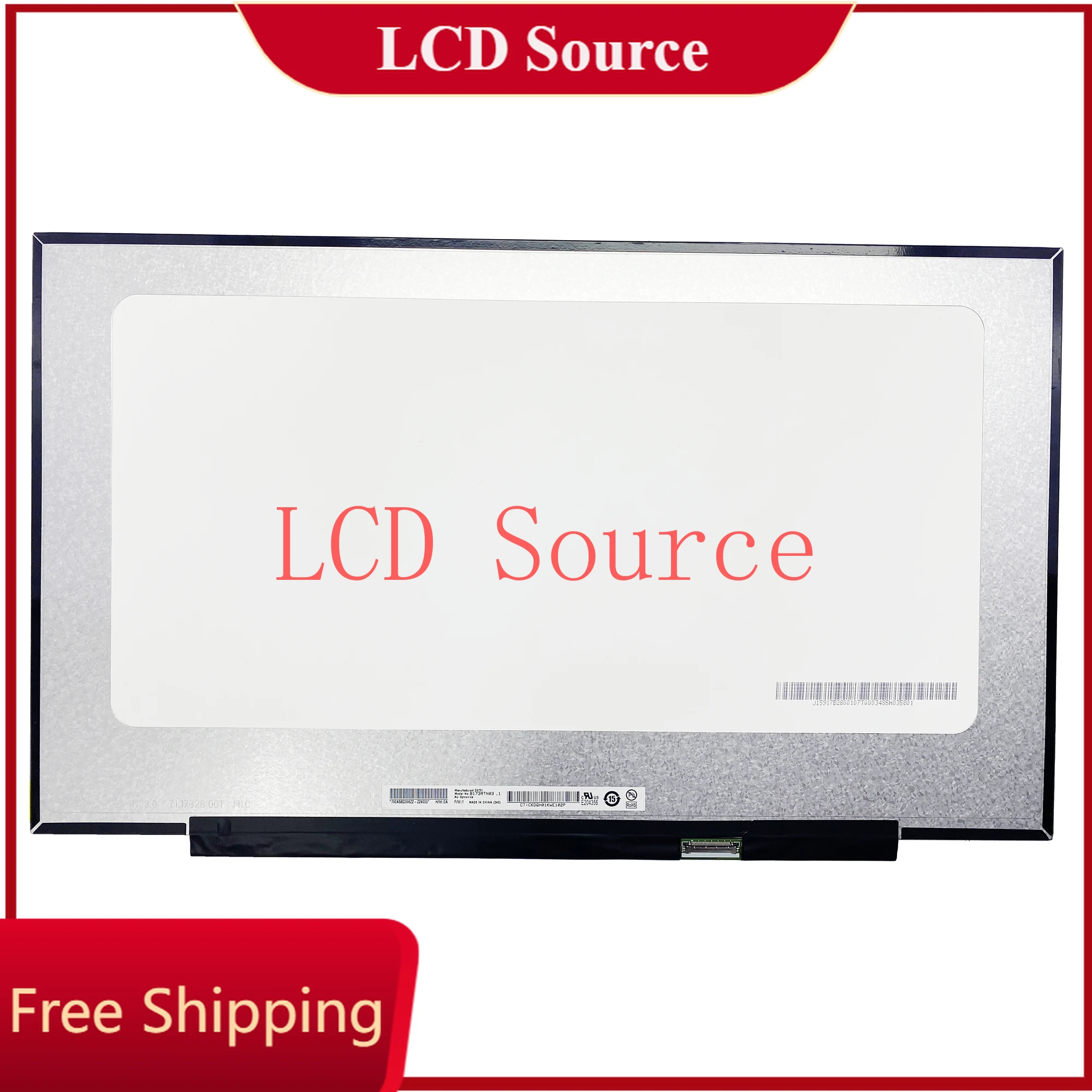 노트북 LCD 스크린 패널 매트릭스 LCD 스크린, B173RTN03.1, B173RTN03.0, NT173WDM-N23 1600x900 EDP 30 핀, 17.3 인치