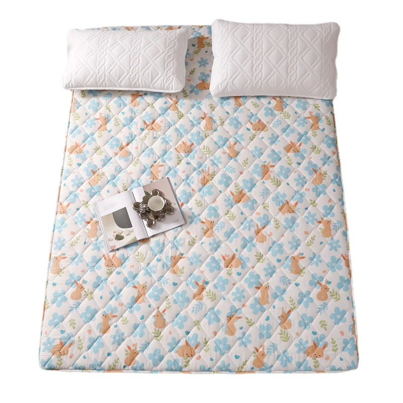 

Printed All Cotton Fitted Sheet with Cotton Clip Waterproof Cover Protector
