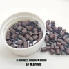 Micro Ring Links 1000Pcs Copper Micro Tubes Rings 4.0x3.6x4.0mm Links for Hair Extensions Straight Copper Micro Beads 1