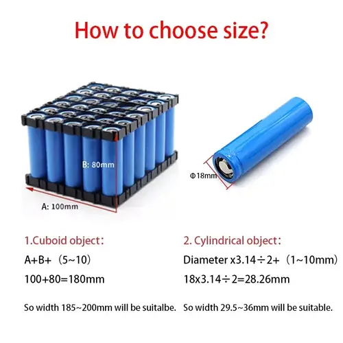 18650 PVC Heat Shrink Tube Battery Pack Blue Width 29.5mm~300mm Insulated Protection Film Wrap Lithium Case Cable Sleeve - Image 2