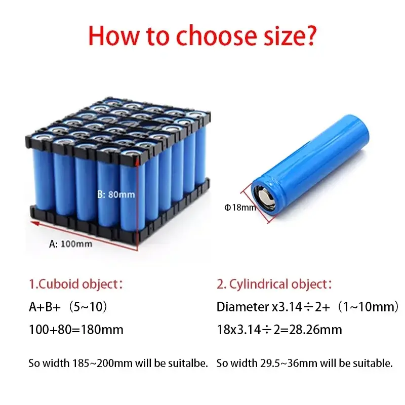 18650 PVC Heat Shrink Tube Battery Pack Blue Width 29.5mm~300mm Insulated Protection Film Wrap Lithium Case Cable Sleeve - Image 2