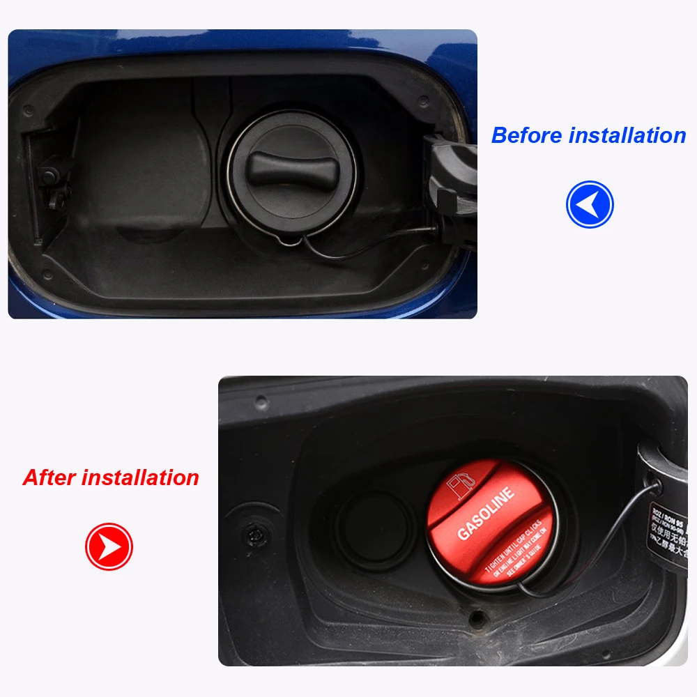 Aluminum Alloy Gasoline Diesel Fuel Tank Cap Cover Trim for BMW X1 X2 X3 X4 X5 X6 F10 F15 F16 F25 F26 F30 F34 F35 F48 F47 G30 G3 fuel tank cover fuel tank cap oil fuel cap