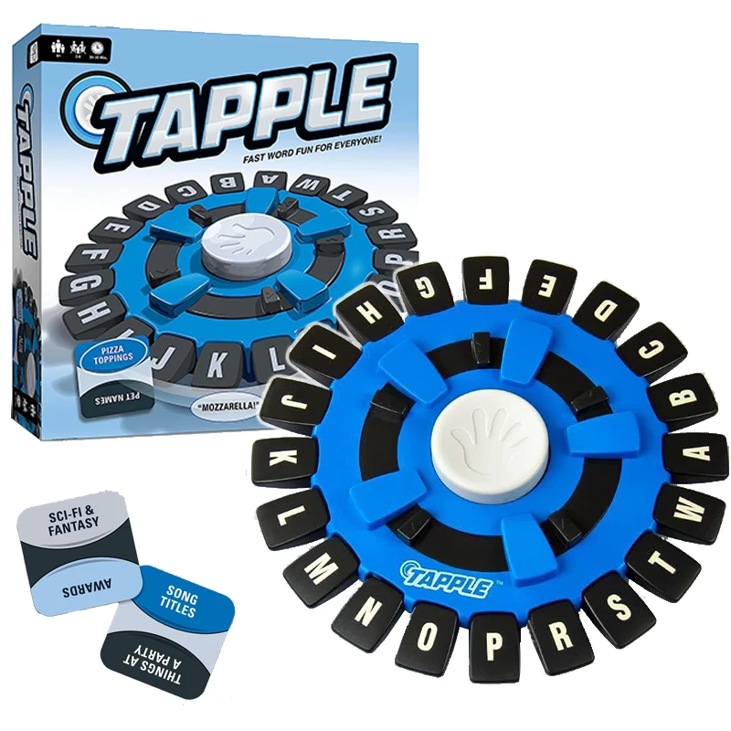 Spanish language Game Board Game Intelligence Letter Crazy Wheel Tapple Family Parent-child Interactive Desktop Creative Game 3