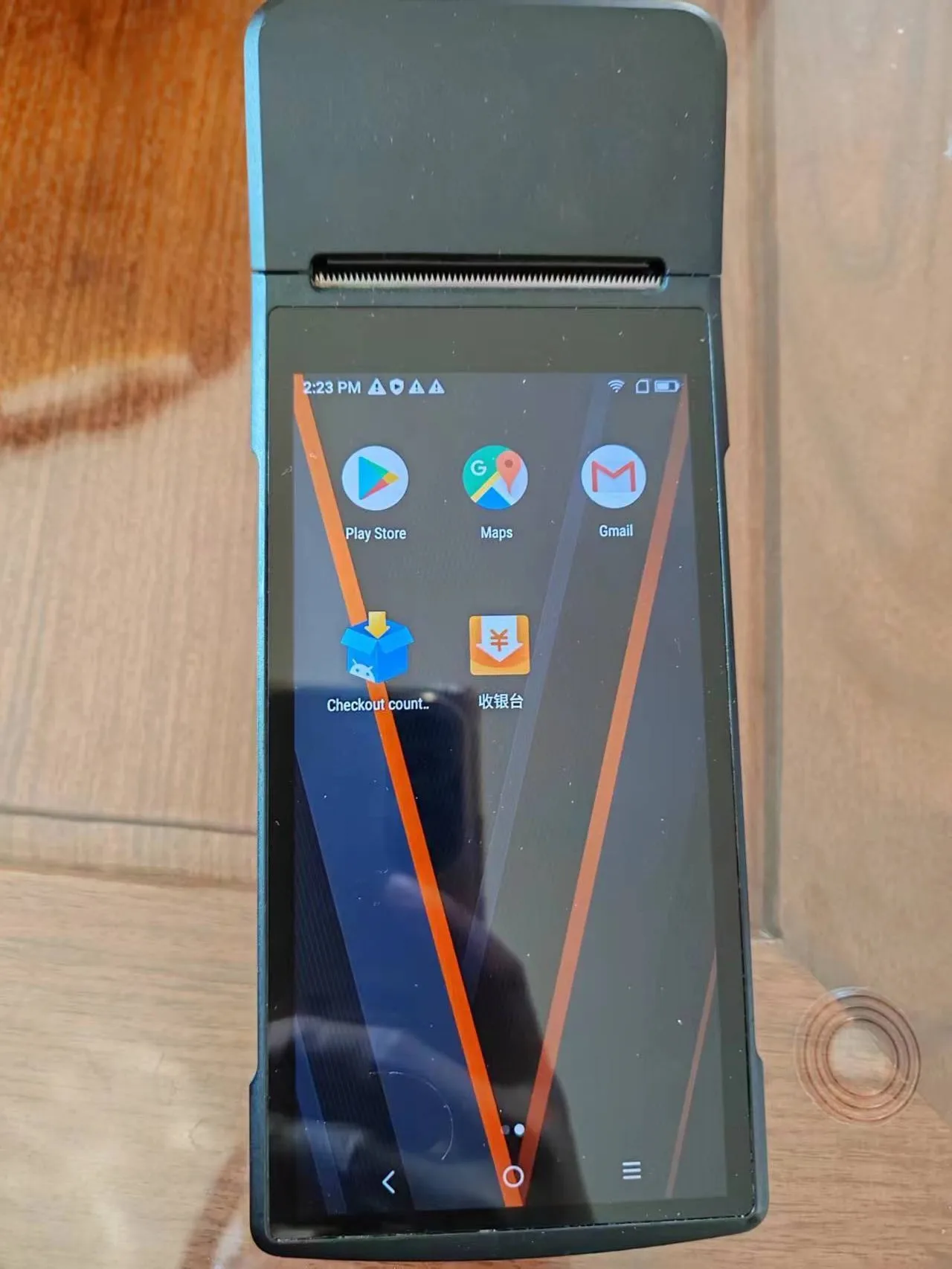 Бывший в употреблении мобильный портативный Pos-терминал V2 PRO Android 7