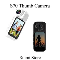 S70 Thumb Camera 180° Rotate WIFI Sport DV Cycling Recorder Action Camera 2.7K/1080P Magnetic Attraction for Outdoor Camera 1