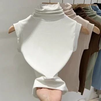 تي شيرت صيفي مثير بياقة مدورة بدون أكمام تي شيرت علوي سادة بقصة ضيقة تي شيرت كاجوال تي شيرت نسائي أساسيات ملابس الشارع الشهير