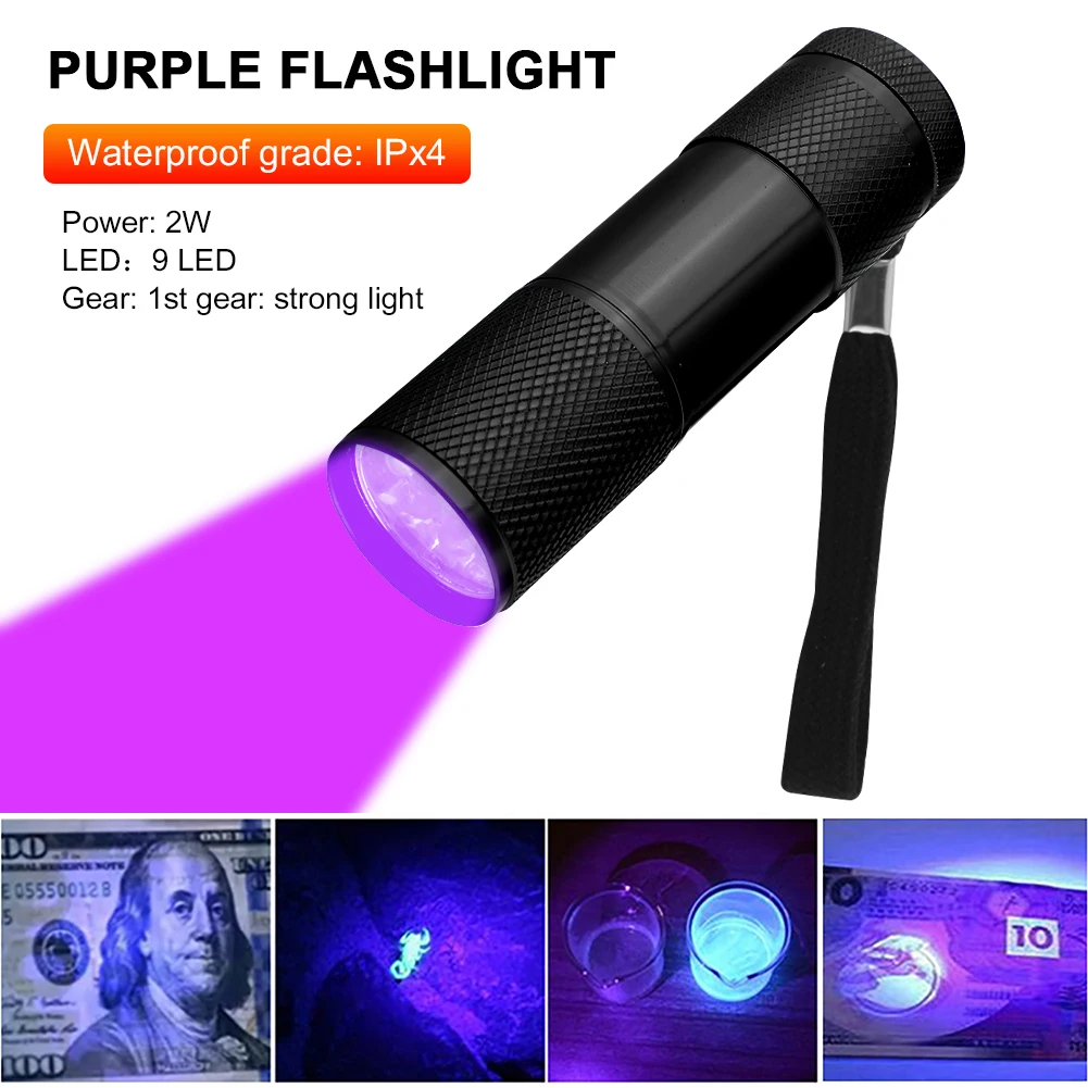 uv flashlight uv curing lamp 9W UV Resin Curing Lamp Light LED 395nm UV Flashlight For Epoxy Resin Cure Adhesive Glue Jewelry Equipments Tool