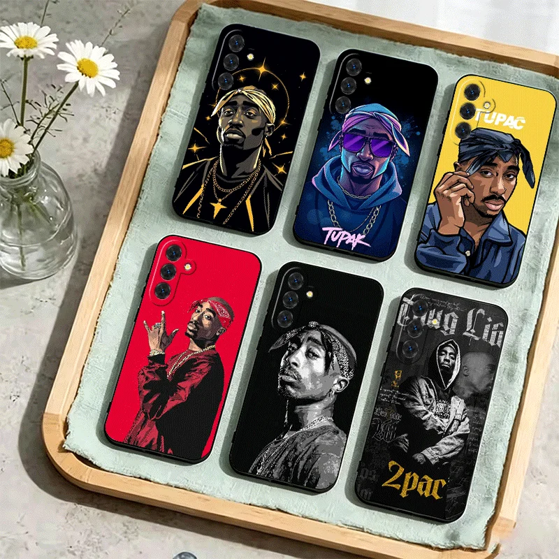 Soft Phone Case with Rapper Tupac Design