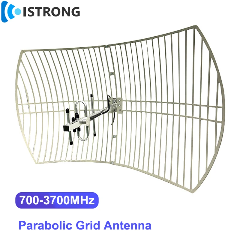 4G 5G Directional Dual Polarized Parabolic Antenna 18dBi High Gain for Improve Outdoor Long Range Mobile WiFi Network Reception