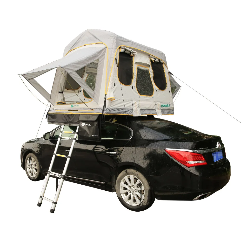 Tenda Da Tetto Portatile Per Auto Suv Tenda Da Campeggio All'Aperto Con Copertura Morbida Gonfiabile