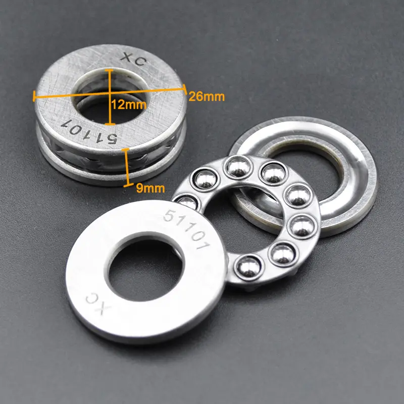 2pcs high quality plane thrust bearing 51100 51101 51102 51103 51104 51105 51106 51107 51108 51109 51110 Axial Ball Bearings image 14
