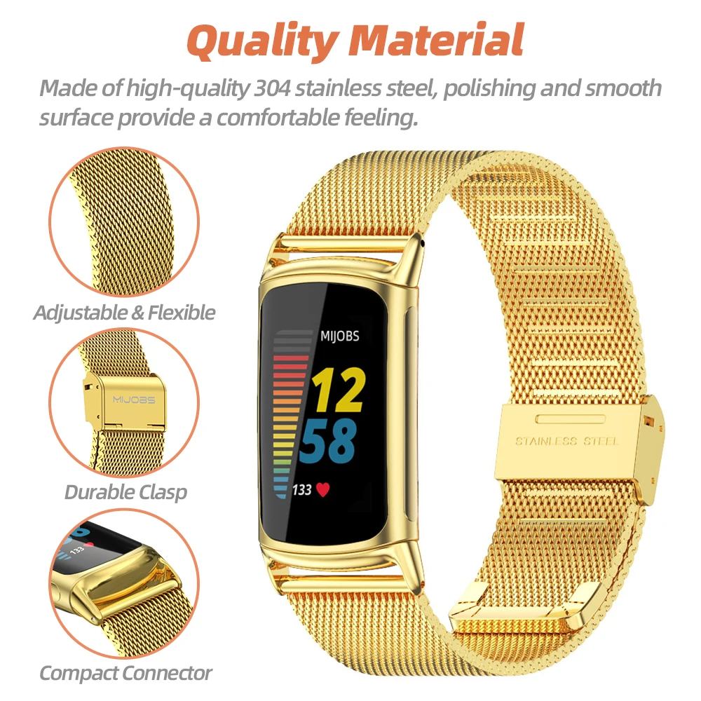 Metal Watchband Bracelet Strap - Premium Smart Band Accessory