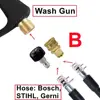 High Pressure Wash Hose Connector Outlet Swivel Adaptor M22 Quick Connect For Karcher Lavor Bosch Nilfisk Stihl Anti Winding 5