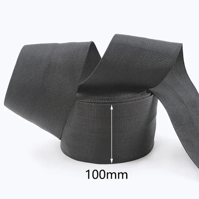 Sangle Nylon Noire 9m X 2.5cm - 142g - Multi-usage Bricolage, Sacs, Rangement