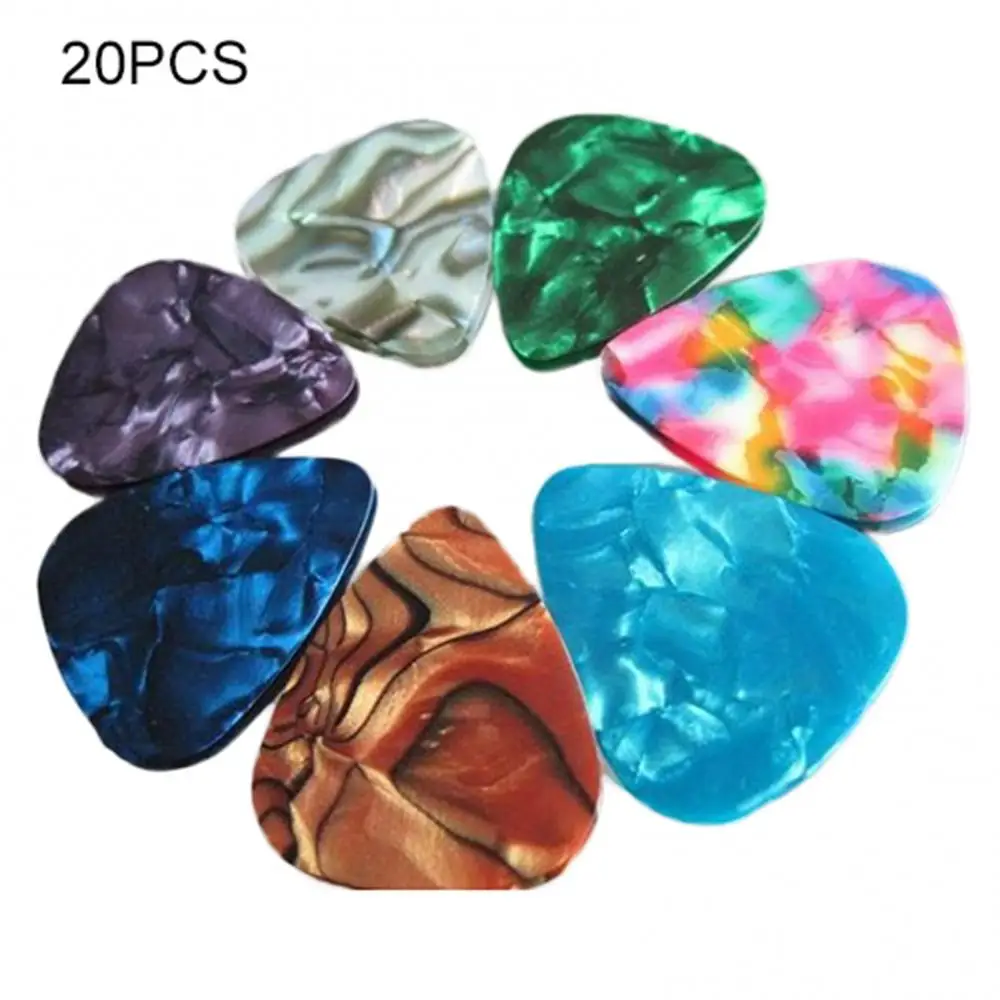 20 Pcs 0.46mm/0.71mm 어쿠스틱 일렉트릭 기타 픽 Plectrum 2 두께 셀룰로이드 어쿠스틱 클래식 일렉트릭 기타 부품 추천