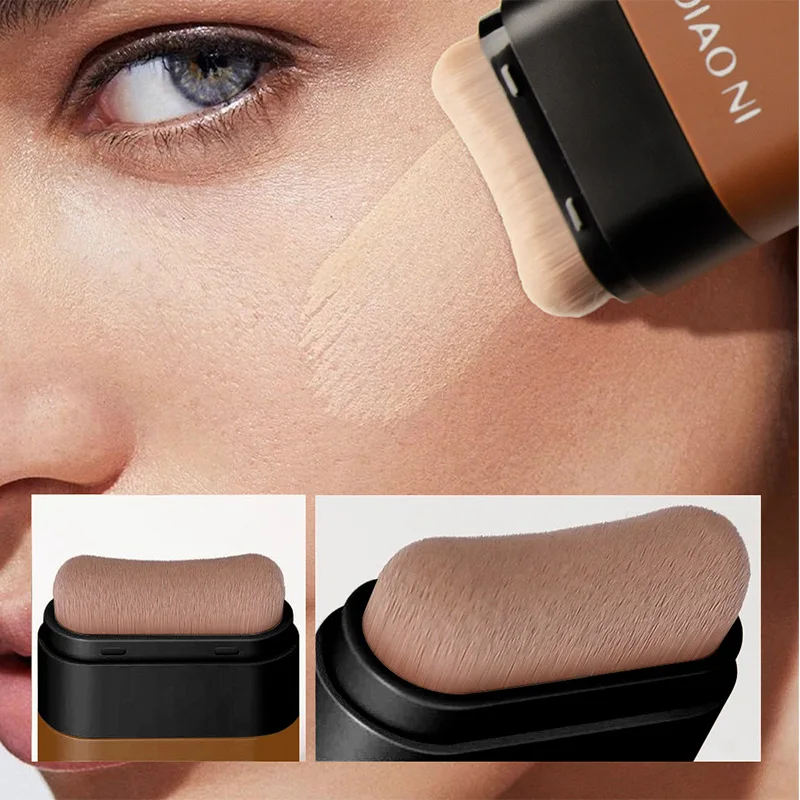 Eraser Foundation Stick,velvet Moist Light Concealer Liquid Foundation Long-lasting Flawless Makeup Face Beauty Makeup Cosmetics (nine tone concealer,eye concealer,concealer palette,concealer foundation,makeup palette)
