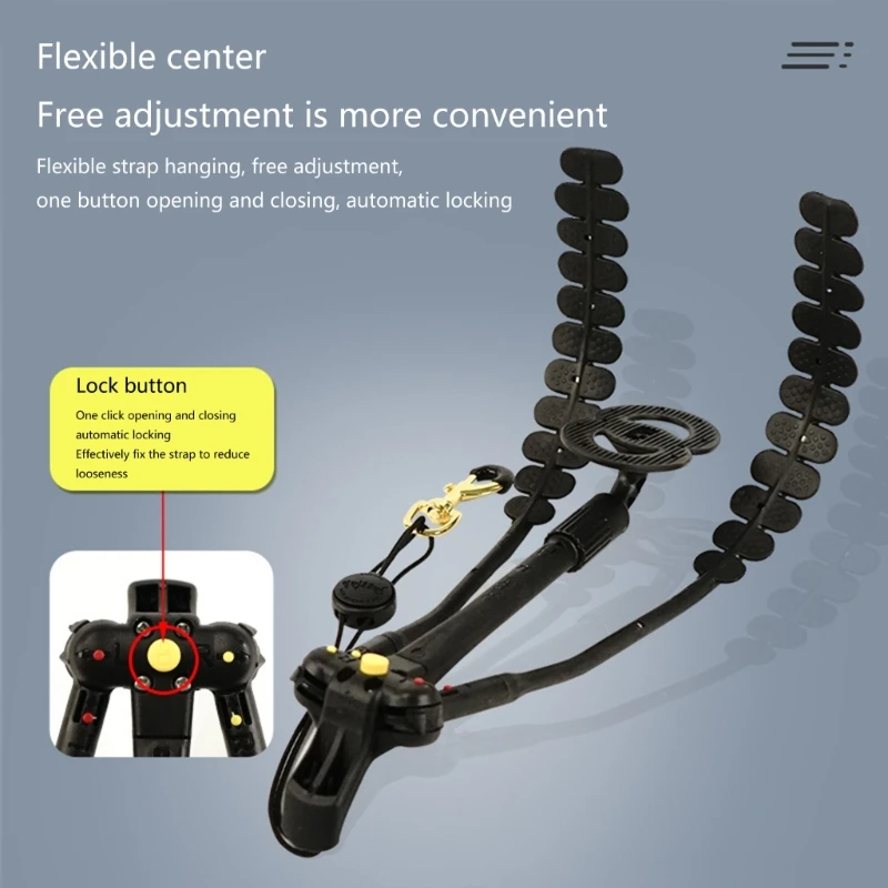 Saxophone Accessories Adjustable Saxophone Neck Strap Sling Comfortable Shoulder Harness Double Shoulder Straps