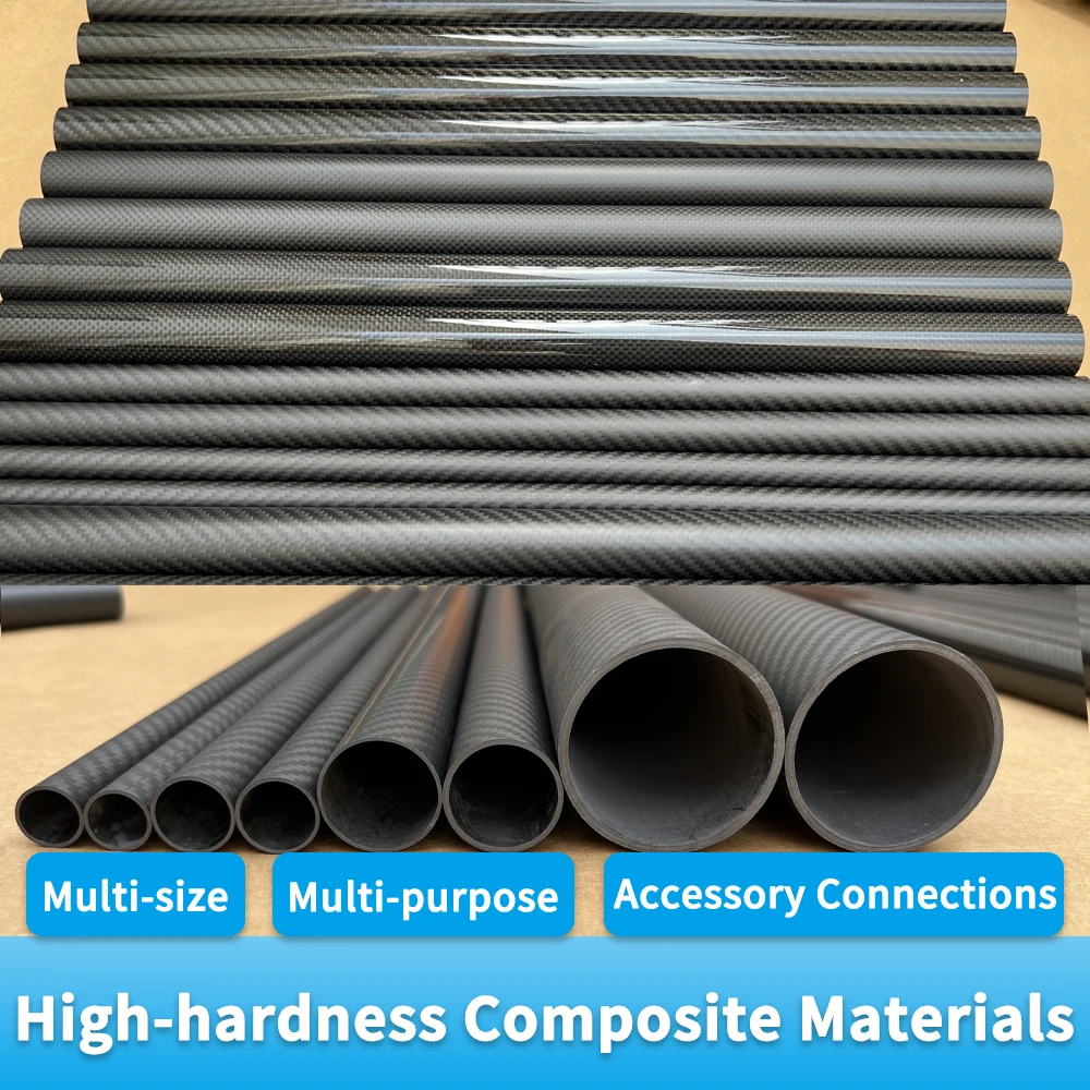 트윌 매트 탄소 섬유 튜브, 드론 액세서리, 3k 탄소 섬유 튜브, OD18 20 21 22 23 24 25 26 27 28 29 30 32 35mm 길이 1000mm