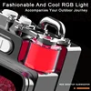 Portable Wireless Bluetooth Speaker Stereo Surround Metallic Outdoor Speaker LED Display Screen with RGB Desktop Subwoofer 4