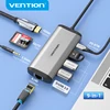 Vention USB C HUB Type C to USB 3.0 Dock Station USB C HDMI RJ45 4K for MacBook Pro Air Accessories Type C 3.1 Splitter USB HUB 1