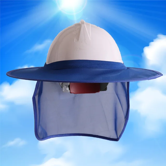 Construction Safety Reflective Hard Hat Neck Shield Helmet Sun Shade
