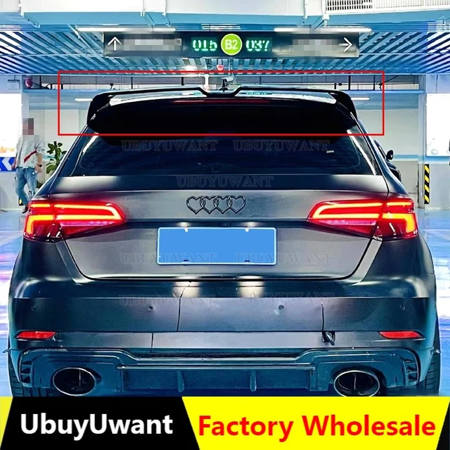 For Audi A3 S3 S Line 8V Hatchback 5Doors 2014-2018 High Quality ABS  Plastic Rear Roof Spoiler Trunk Wing Boot Cover Accessories - AliExpress