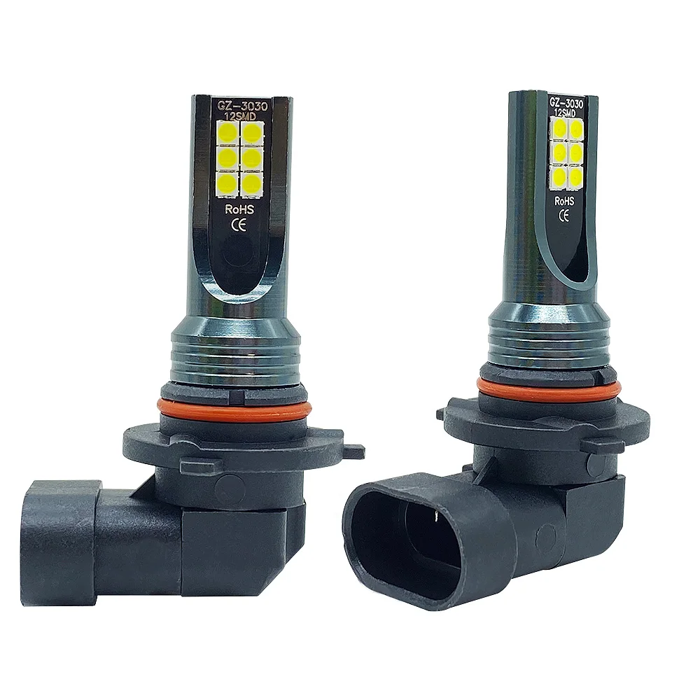 2pcs 자동차 안개 램프 12smd H7 LED 전구 빛 자동 인터페이스 H1 H3 H4 H11 H8 H9 9005 HB4 H10 6000K 6500K 12V 자동 헤드 라이트