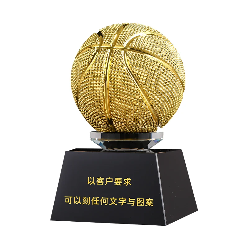 Customized Table Tennis, Volleyball, Balls, Crystal Trophy Gold Silver Copper Creative Sports Home Decoration Award Souvenir 1Pc