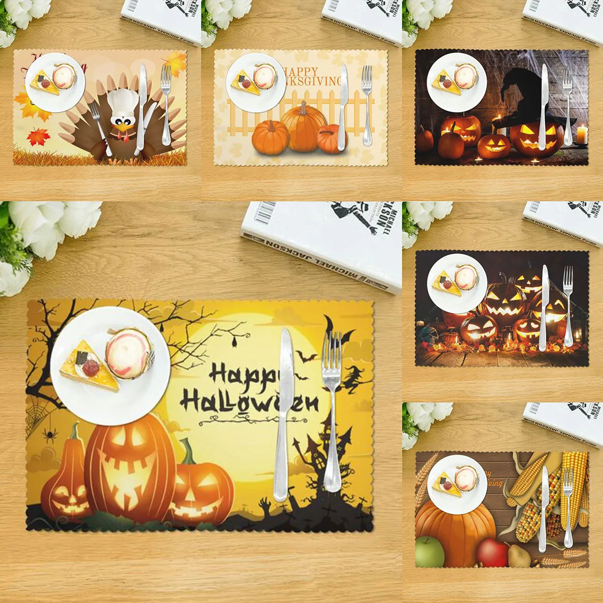 

Happy Thanksgiving, Turkey Tablecloth Restaurant Rectangular Tablecloth Festival Party Decorations Tablecloth Outdoor Dining