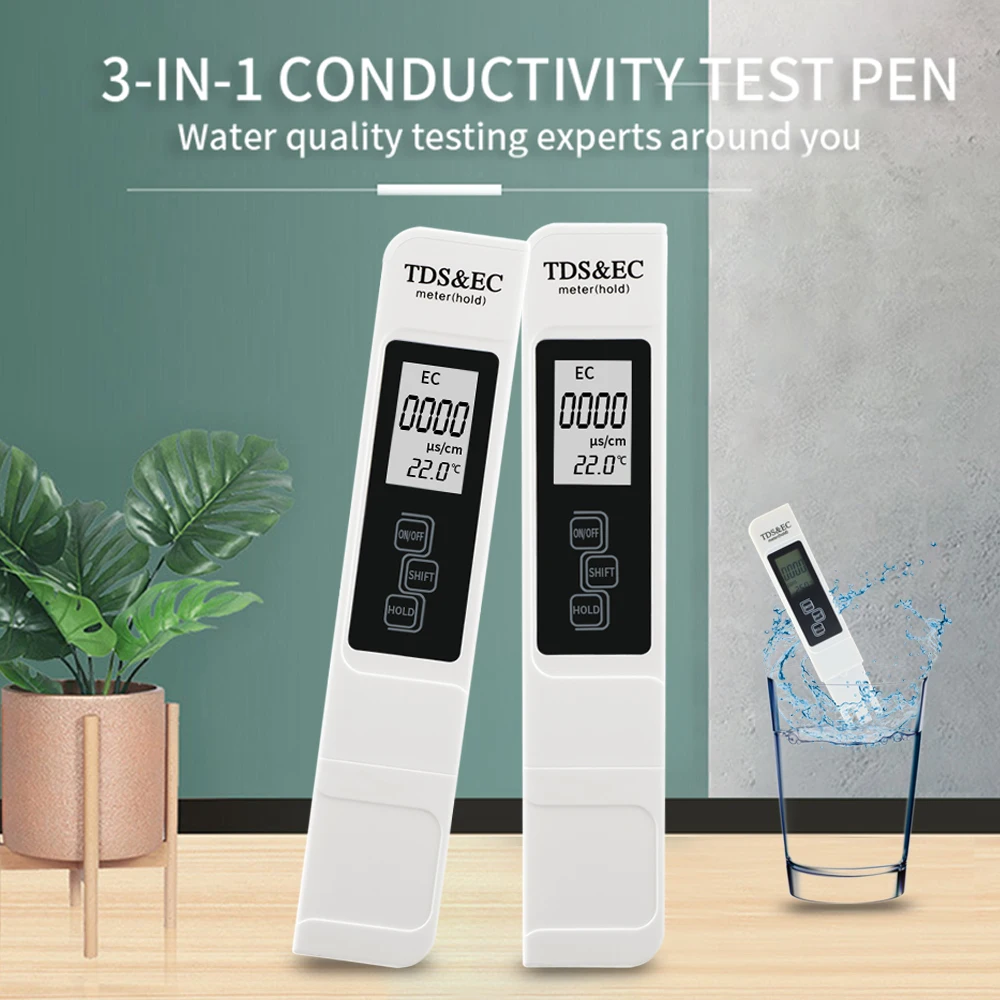 tds метр для воды тестер тдс анализатор Водомер Tds Измеритель проводимости