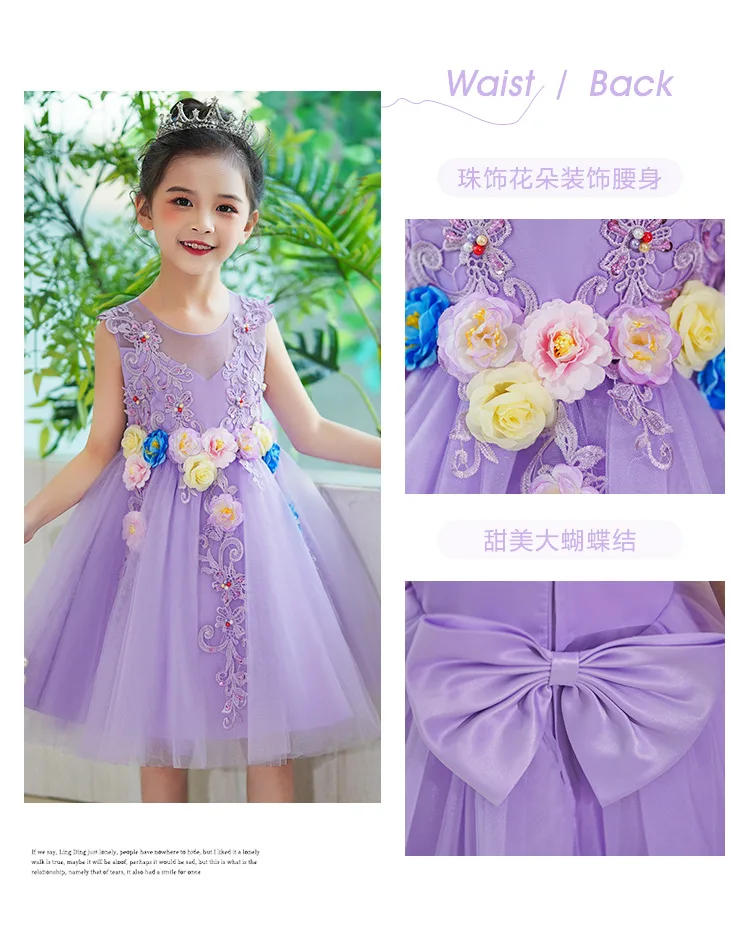 princesa, vestido de baile para meninas, bebê, casamento, verão