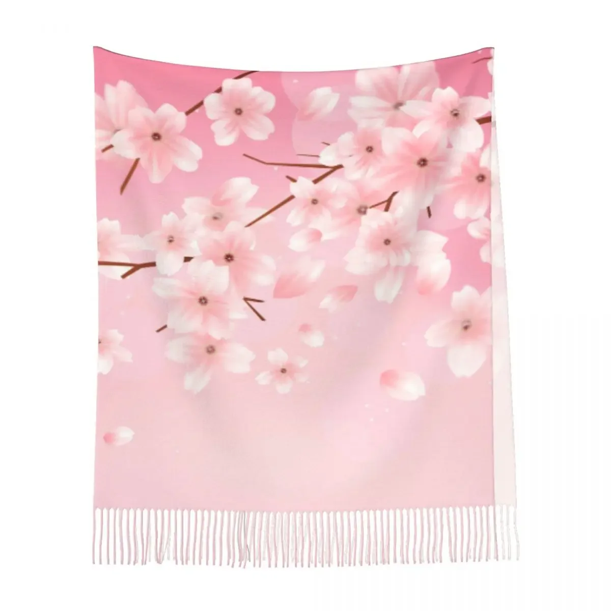 Рисунок 6 - Женский шарф с цветами сакуры