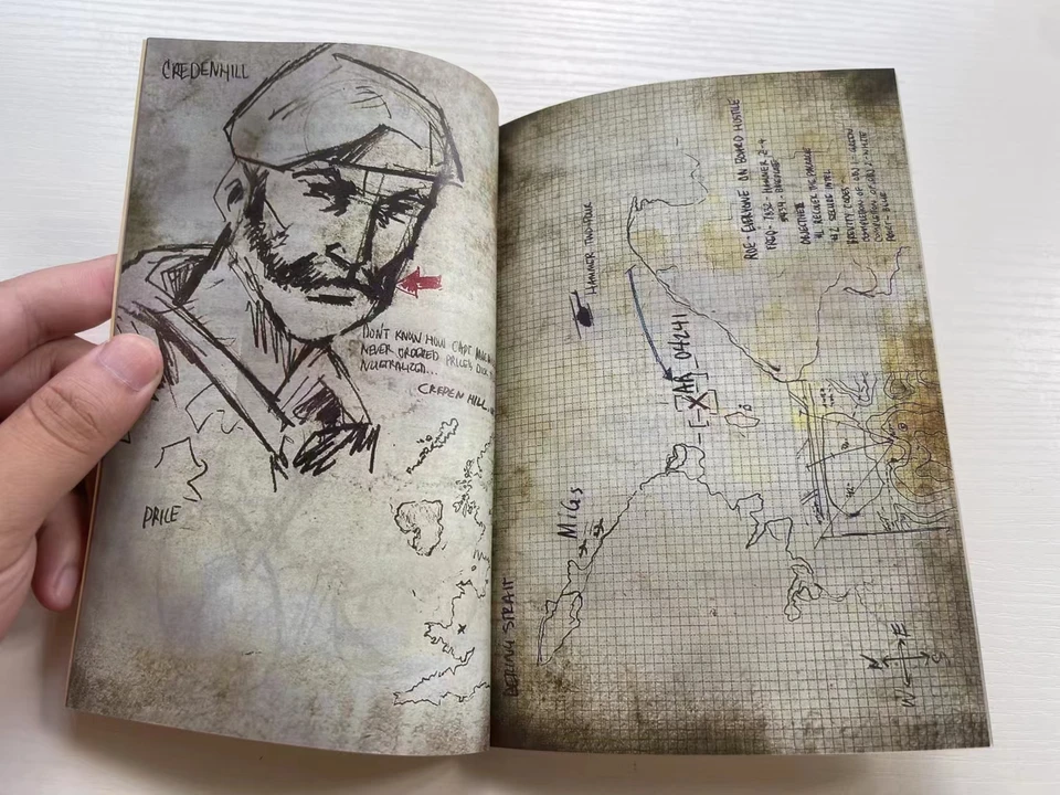 Costumeteers SOAP JOURNAL COD Duty Book MacTavish Tactical 100 Pages Diary Notebook Memorabilia Mission Logs Credenhill Press Props