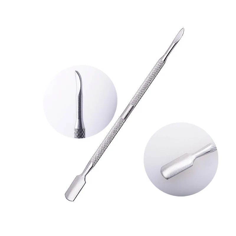 4pcs 1 Set cuticle pusher Remove Dead Skin Frustration Dead Skin Fork Independent Packaging Stainless Steel Push ,manicure tools