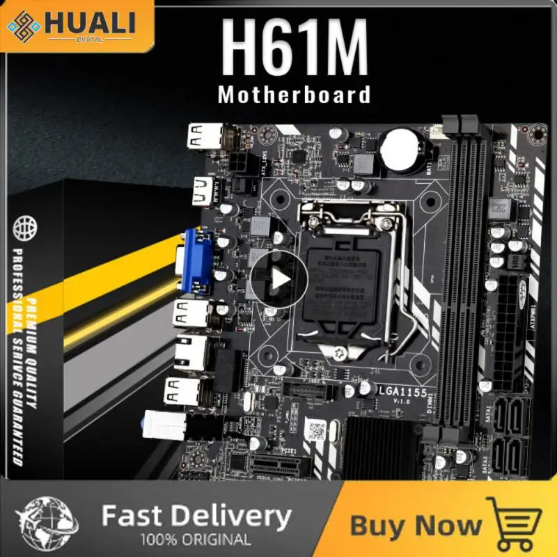 

Vga + Hdml Lga 1155 Motherboard Usb Riser Card Ddr3 Slot Intel H61 Chipset Adapter Intel Motherboards Converter Adapter Board