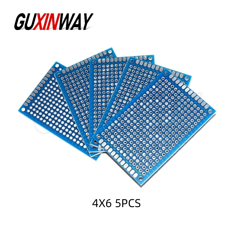 Enhanced DIY Electronic Kit with Double-Sided Blue Circuit Perfboards – Various Sizes