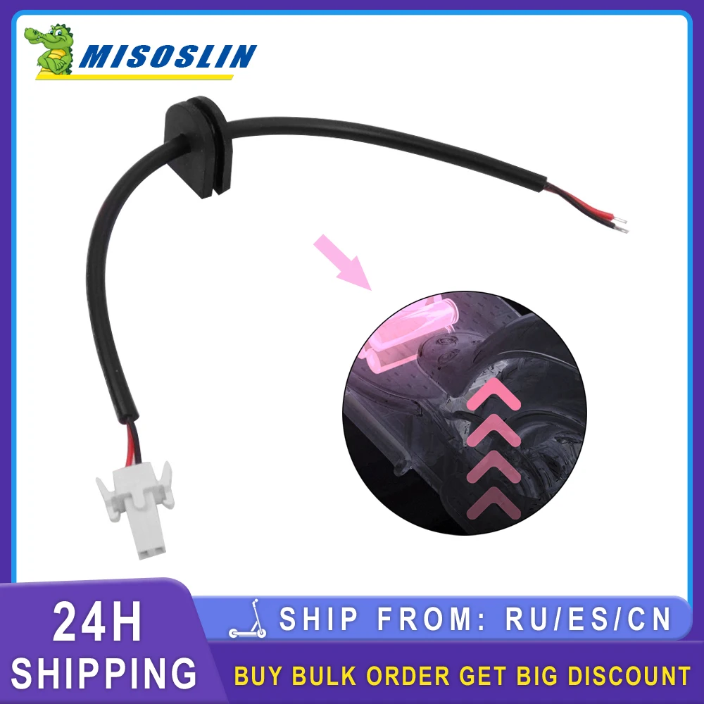 1 Pz Smart Led Back Light Cable Direct Plug Cable Battery Line Resistente All'Usura Per Xiaomi M365 Scooter Elettrico Accessori Parti