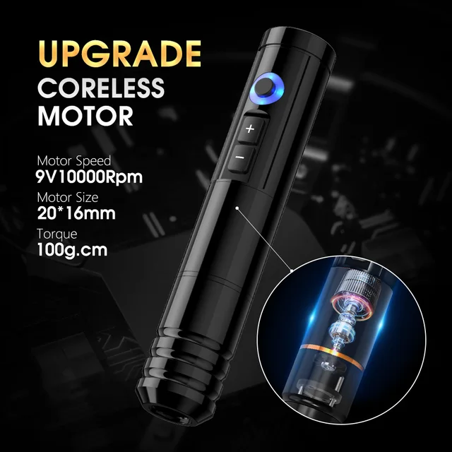 MAST タトゥーマシン電池ワイヤレスバッテリー3〜5時間可動② Abs