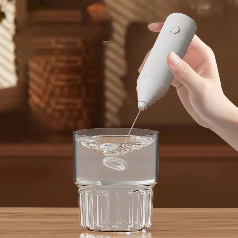 Battery powered milk frother, milk frother, AA size electric coffee mixer, egg beater, kitchen cream mixer, blender 6