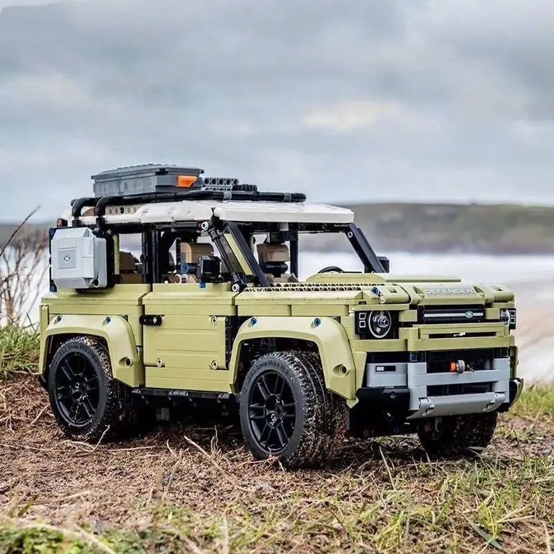 Building Blocks Toys 2573pcs Famous Car Blocks Land Supercar Riover Off-Road Defender Vehicle Model 42110 Building Blocks Bricks Toy Adults Gift
