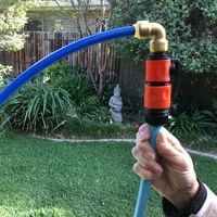 Connecteur de remplissage d'eau par gravité pour camping-car, caravane, réservoir d'eau de camping-car, remplisseur rapide avec contrôle du débit ON/OFF, fonctionnement mains libres 3