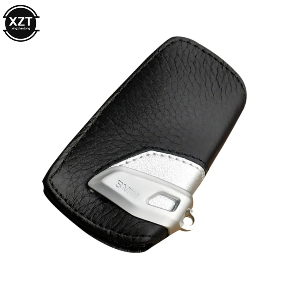 Genuine Leather Key Case Cover Keychain For BMW New 1 3 5 7 Series X1 X3 X4 X5 X6 320li 525 530