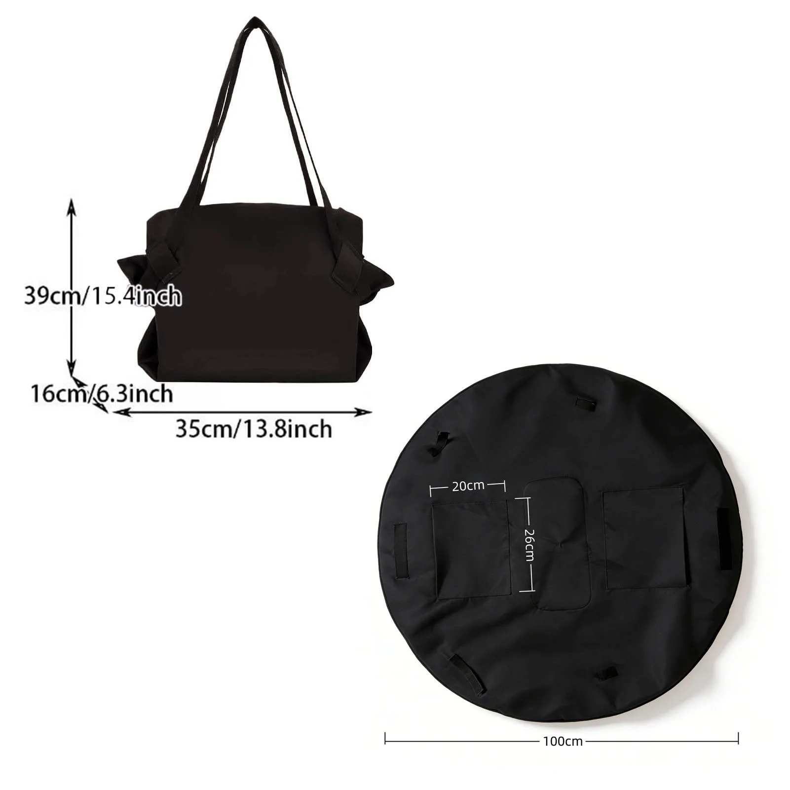 Spacious Foldable Travel Organizer - Durable, Lightweight & Waterproof Tote Bag