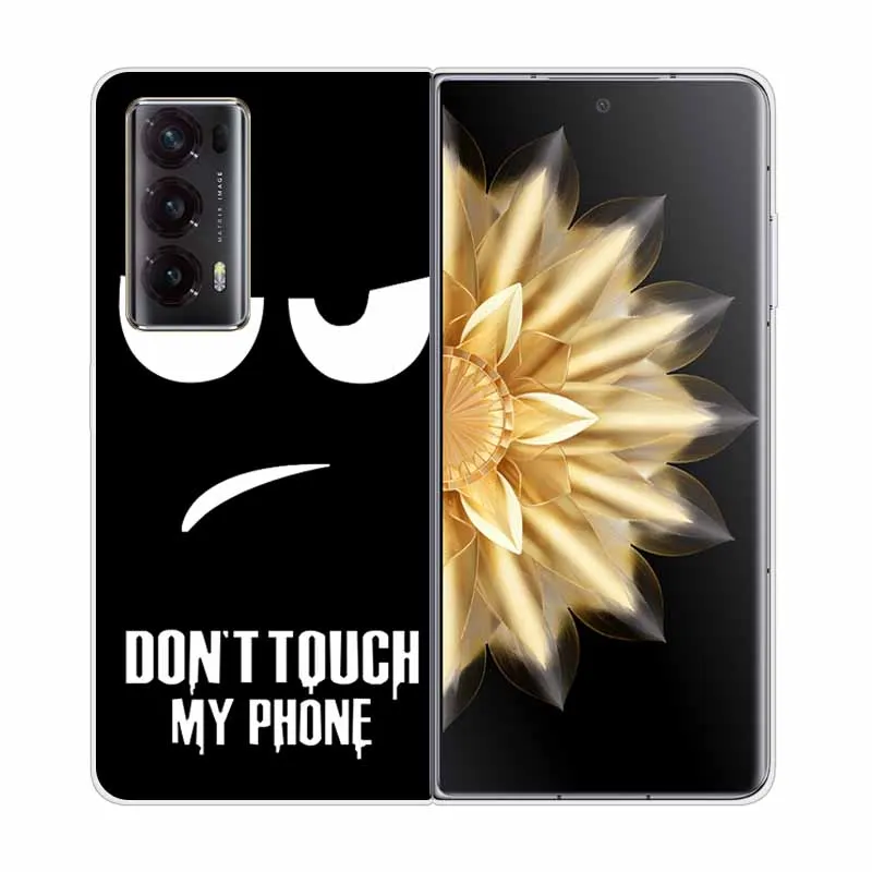 Enhanced Clear Print Hard Case with Wolf and Lion Design