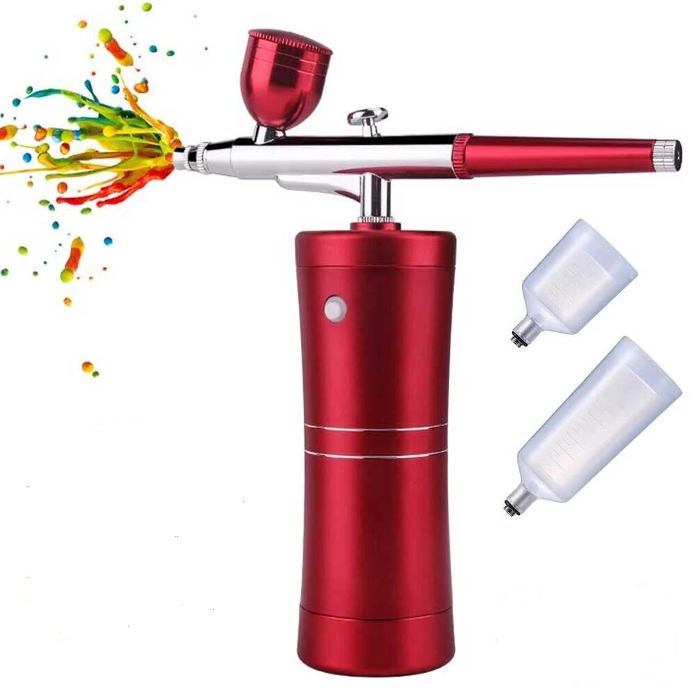 Stainless Steel Spray Pot Glaze Tool with Air Pump Paint Spray Gun