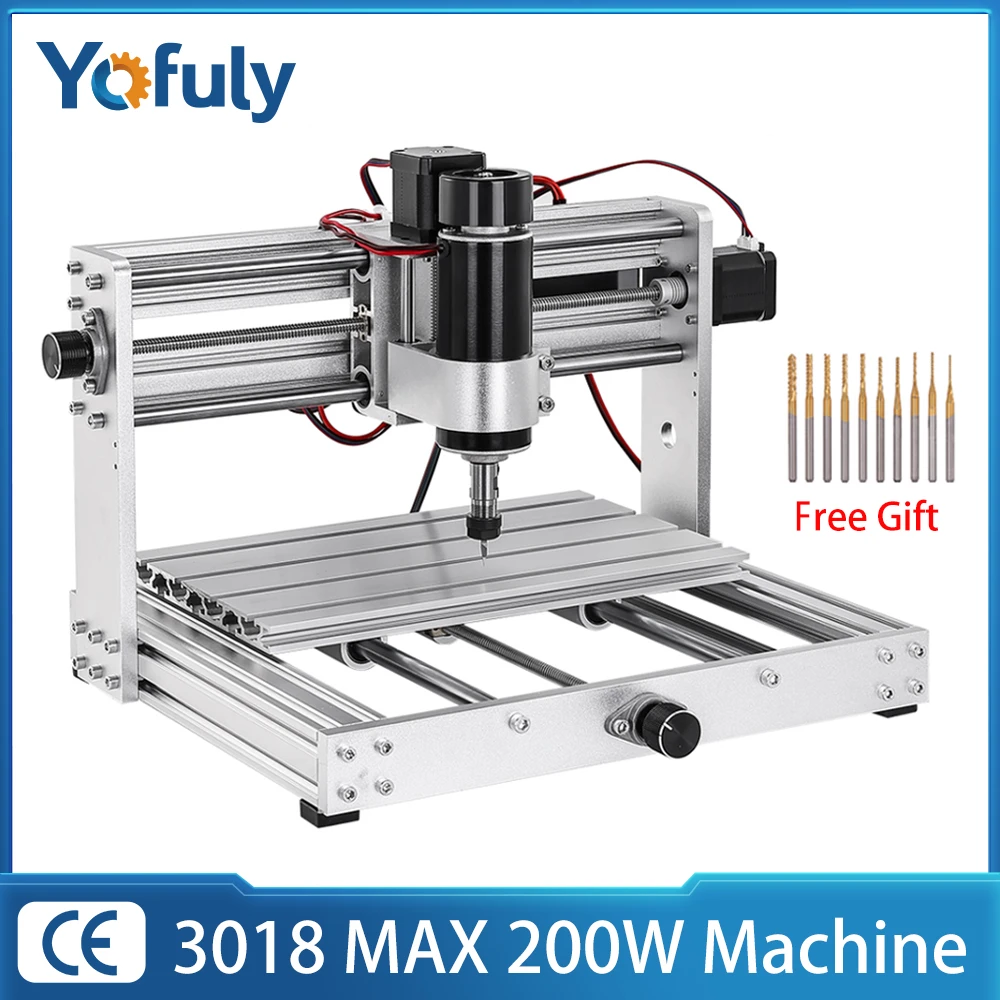 3018 PRO Max macchina per incidere GRBL Control 200w mandrino CNC Wood