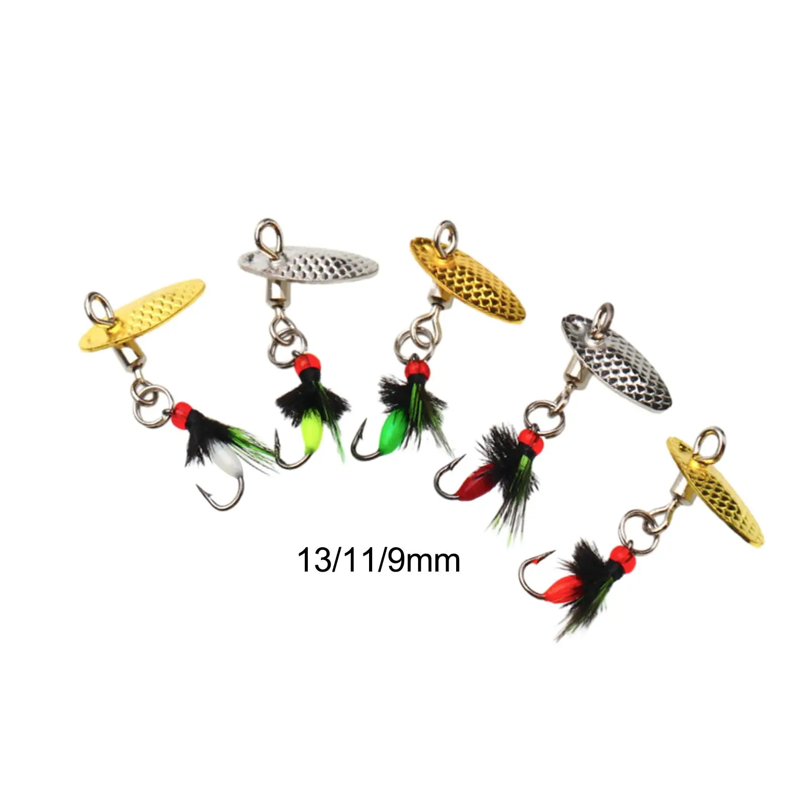 5x Fishing Lures Spinnerbait Trout Lures Fishing Tackle with