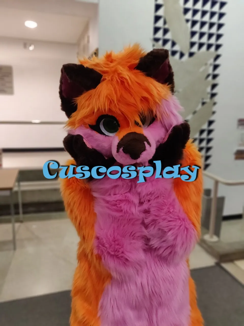 

Long Fur Furry Costume Husky Dog Fox Mascot Costume Fursuit Wolf Cosplay Party Fursuit Halloween Suit Adult Size