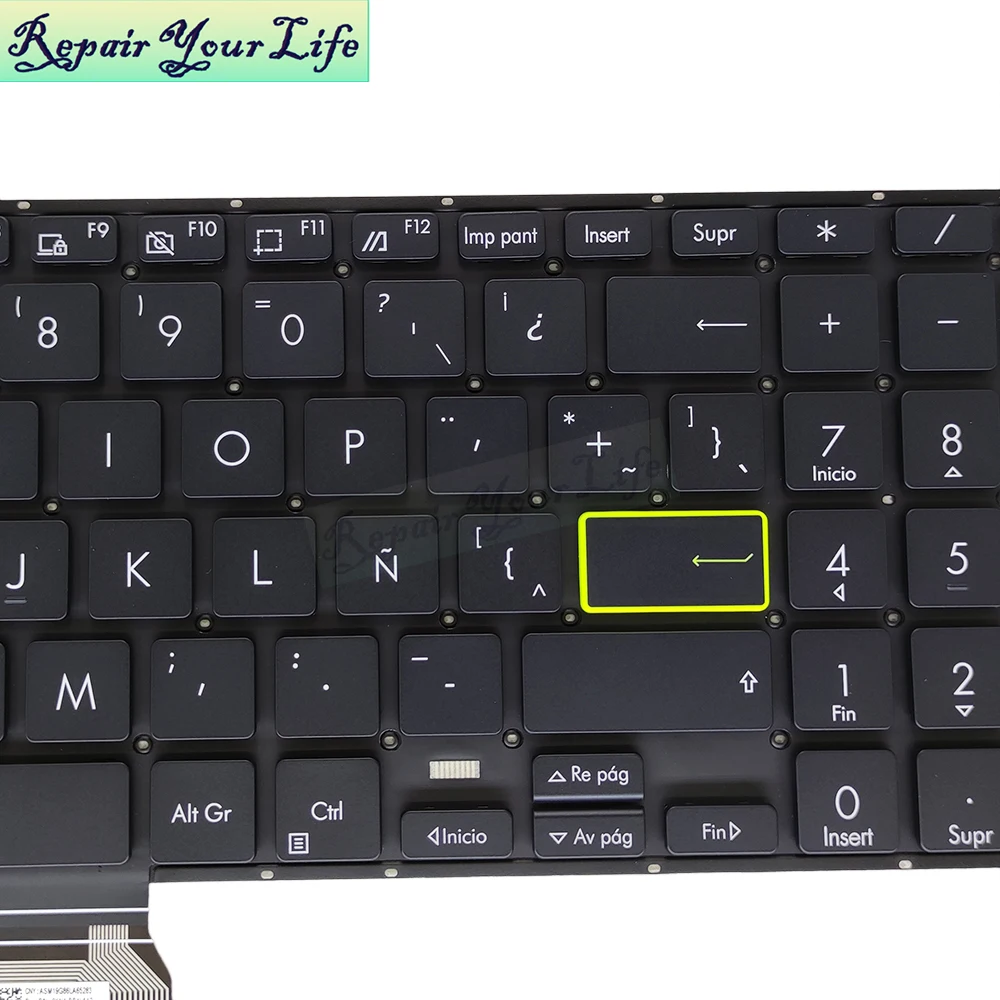 Teclado Original la América Latina para Asus Vivobook X513 X513ea X513ep X513eq X513ia X513ia Px513qc Teclado 0knb0510gla00 Novo - Imagem 3
